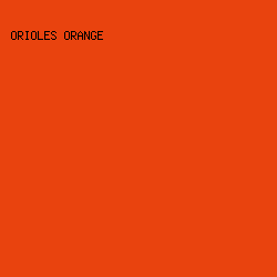 E9430E - Orioles Orange color image preview