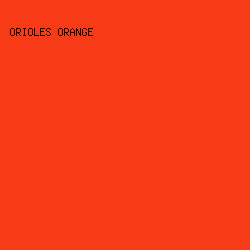 F73B16 - Orioles Orange color image preview