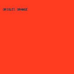 ff3c1f - Orioles Orange color image preview
