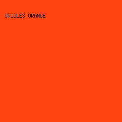 ff4411 - Orioles Orange color image preview