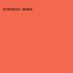 F4684D - Outrageous Orange color image preview