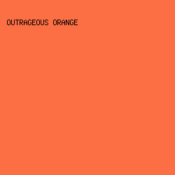 FC6F44 - Outrageous Orange color image preview