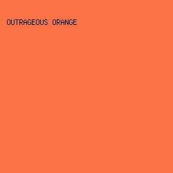 FC7347 - Outrageous Orange color image preview
