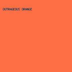 FF6F46 - Outrageous Orange color image preview