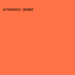 FF7247 - Outrageous Orange color image preview
