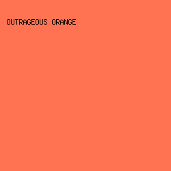 FF7352 - Outrageous Orange color image preview