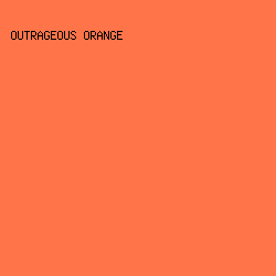 FF7449 - Outrageous Orange color image preview