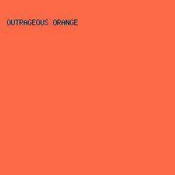 fe6a46 - Outrageous Orange color image preview