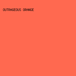 ff6950 - Outrageous Orange color image preview