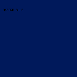 00195B - Oxford Blue color image preview