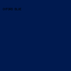 001a50 - Oxford Blue color image preview