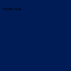 001c57 - Oxford Blue color image preview