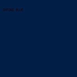 001e46 - Oxford Blue color image preview