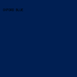 001f53 - Oxford Blue color image preview