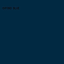 002a42 - Oxford Blue color image preview