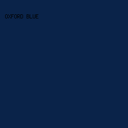 0A2349 - Oxford Blue color image preview