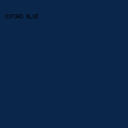 0A274B - Oxford Blue color image preview