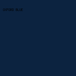 0C2340 - Oxford Blue color image preview