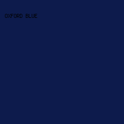0D1B4C - Oxford Blue color image preview