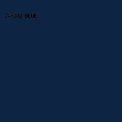 0D2443 - Oxford Blue color image preview