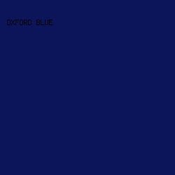 0c1559 - Oxford Blue color image preview
