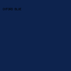 0d234e - Oxford Blue color image preview
