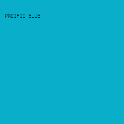 08aeca - Pacific Blue color image preview