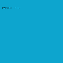 0DA5CE - Pacific Blue color image preview