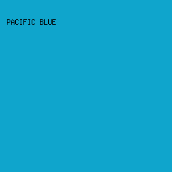 0FA5CC - Pacific Blue color image preview