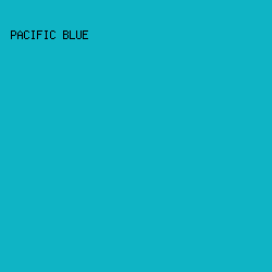 0fb4c5 - Pacific Blue color image preview