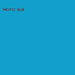 13a1cb - Pacific Blue color image preview
