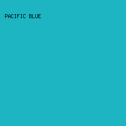 1DB5C2 - Pacific Blue color image preview