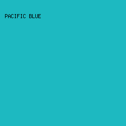 1DB9C1 - Pacific Blue color image preview