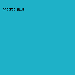 1EB1C8 - Pacific Blue color image preview