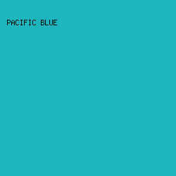 1eb6be - Pacific Blue color image preview