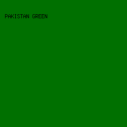 007000 - Pakistan Green color image preview