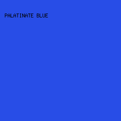 284DE7 - Palatinate Blue color image preview