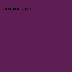 5E1D53 - Palatinate Purple color image preview