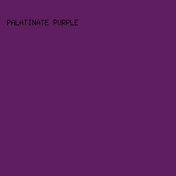 5E1E5F - Palatinate Purple color image preview
