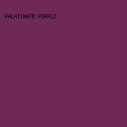 6e2956 - Palatinate Purple color image preview