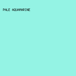 94F3E4 - Pale Aquamarine color image preview