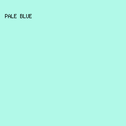 B1F9E8 - Pale Blue color image preview