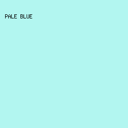 b2f6f0 - Pale Blue color image preview