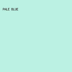 b9f0e0 - Pale Blue color image preview