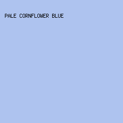 AEC3EF - Pale Cornflower Blue color image preview
