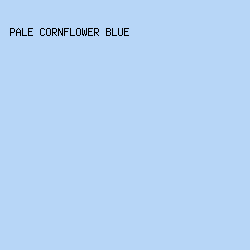b7d6f7 - Pale Cornflower Blue color image preview