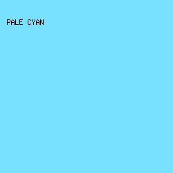 77E1FF - Pale Cyan color image preview