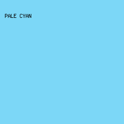 7CD7F7 - Pale Cyan color image preview