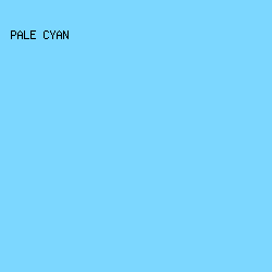 7cd7ff - Pale Cyan color image preview