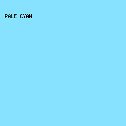 86e2ff - Pale Cyan color image preview